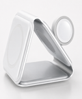 3-in-1 Foldable Magnetic Wireless Charging Station — 15W Fast Charging for Phone, Watch & Earbuds