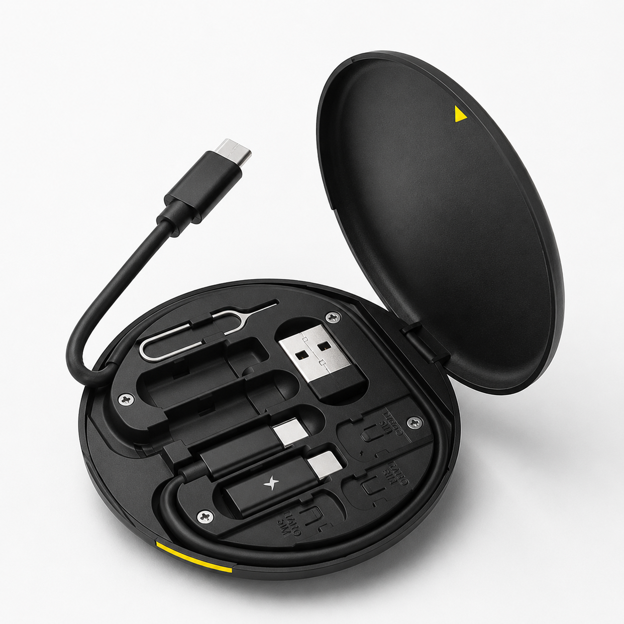 5-in-1 Multi-Functional Charging Cable Kit — Compact Pocket Case, 60W Fast Charging