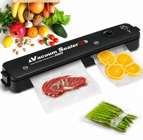 Automatic Vacuum Food Sealer Machine — Dual Sealing Modes, 5 Bags Included, Keeps Food Fresh Longer