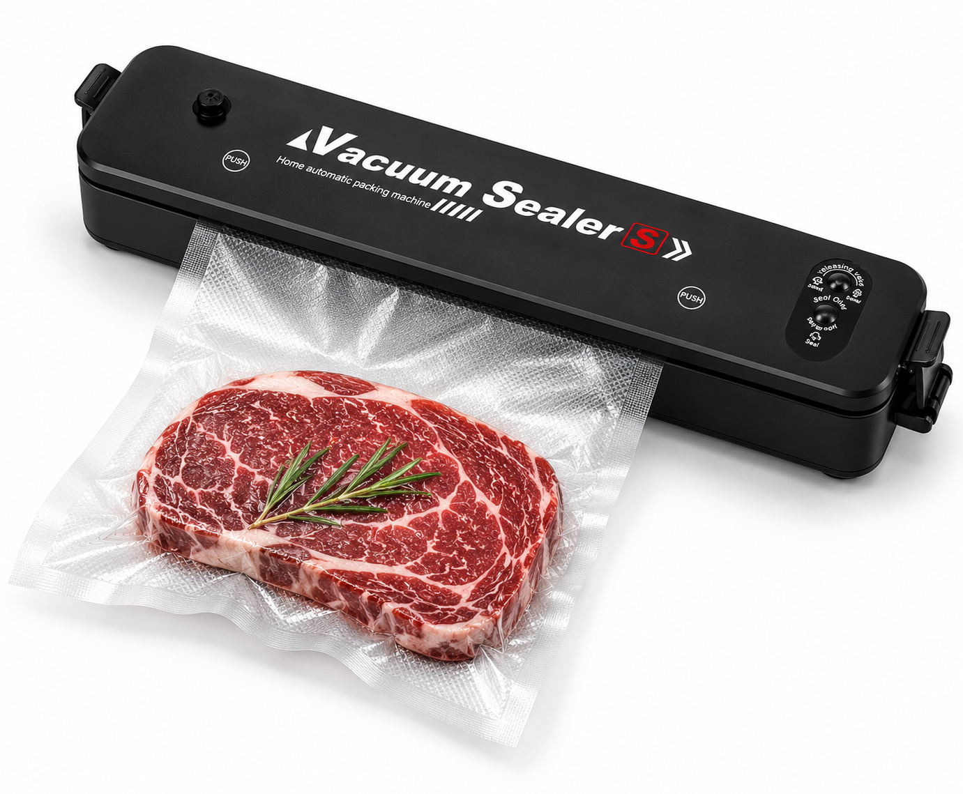 Automatic Vacuum Food Sealer Machine — Dual Sealing Modes, 5 Bags Included, Keeps Food Fresh Longer